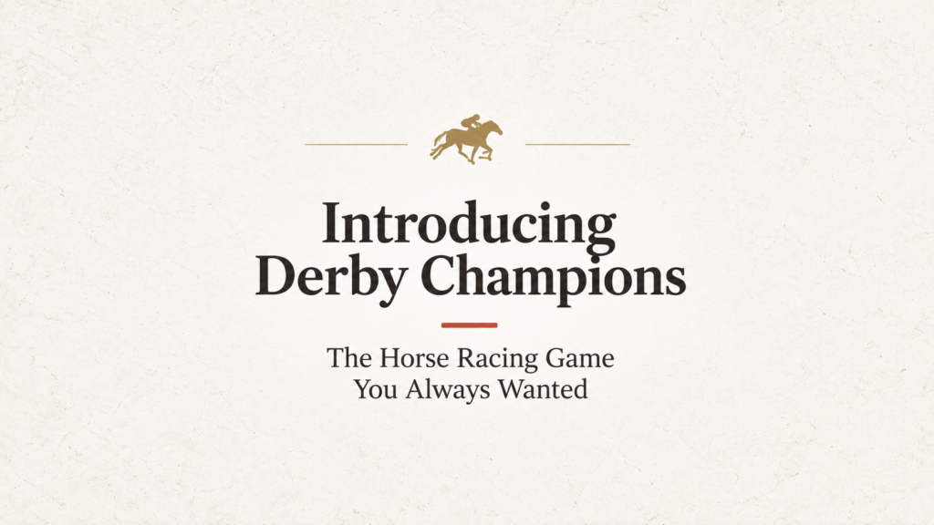 Derby Champions Online racing multiplayer lineage system