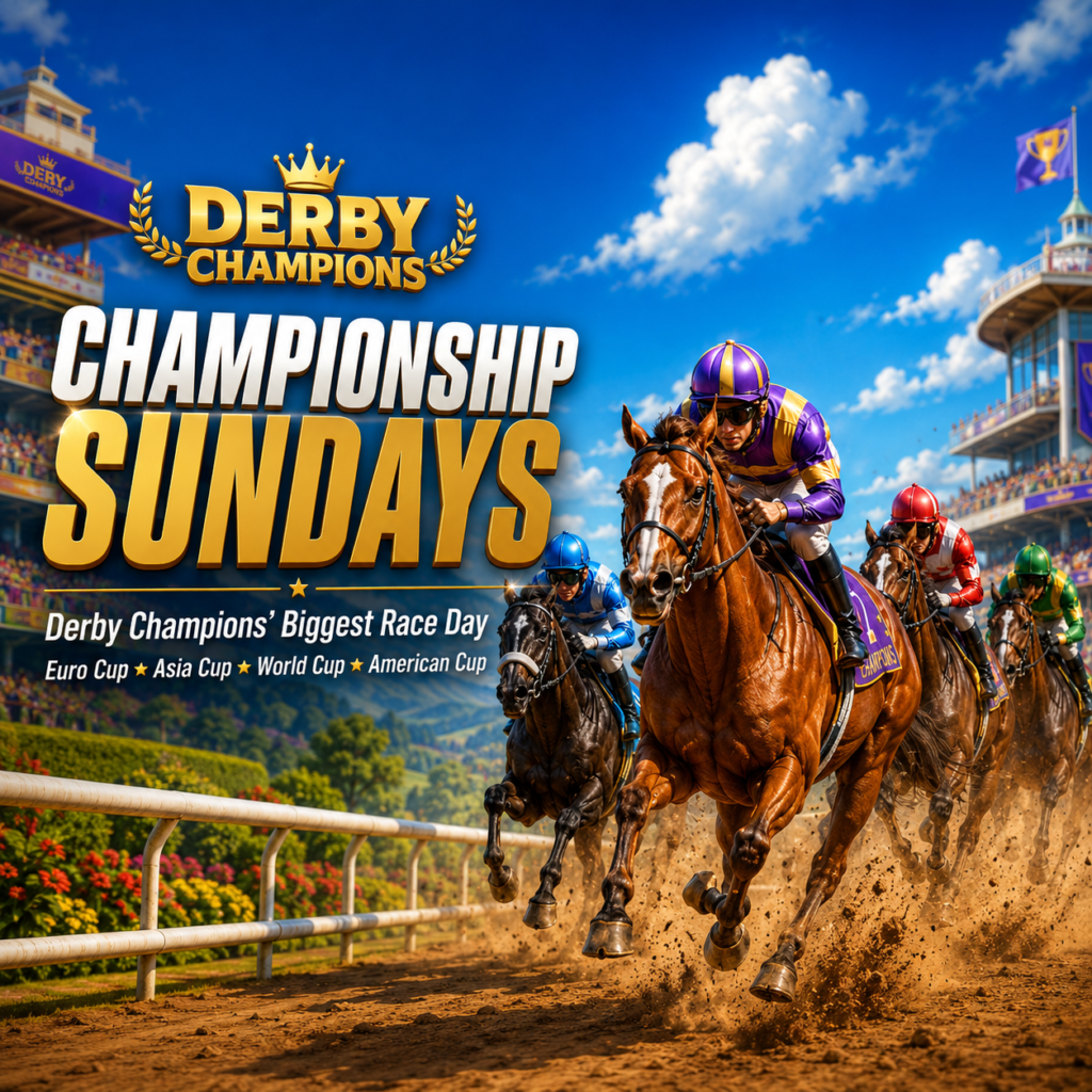 derby champions online multiplayer horse racing game, championship sundays