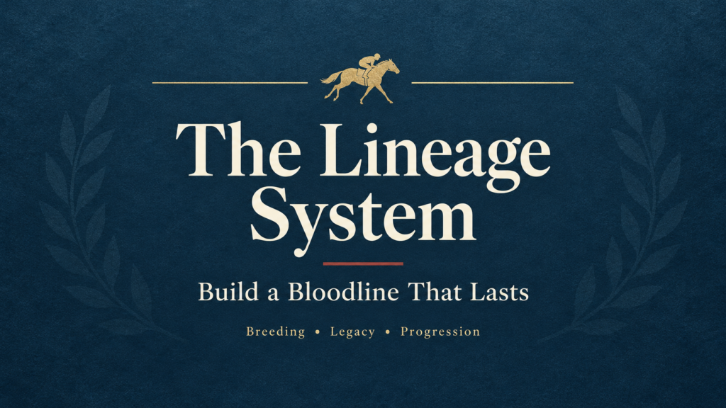 Derby Champions Online racing multiplayer lineage system